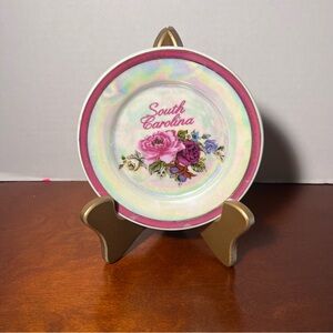 Vintage South Carolina Iridescent Souvenir Plate